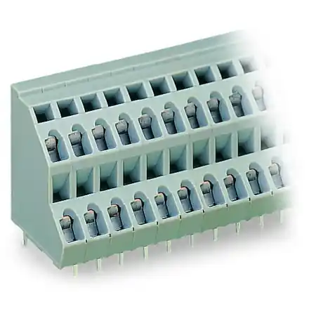 Vezi acum Double-deck PCB terminal block; 2.5 mm²; Pin spacing 5 mm; 2 x 4-pole; CAGE CLAMP®; 2,50 mm²; gray Wago