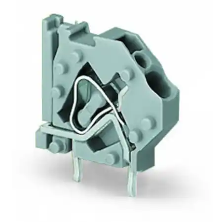 Ultima șansă Stackable PCB terminal block; 4 mm²; Pin spacing 5 mm; 1-pole; suitable for Ex-e applications; CAGE CLAMP®; commoning option; 4,00 mm²; light gray Wago
